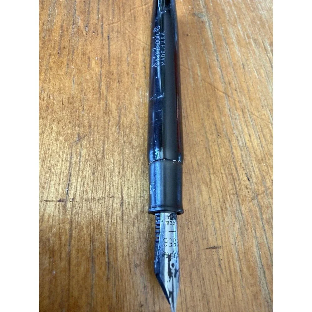Vintage Esterbrook Desk FountainPen with Clear Tapered Handle